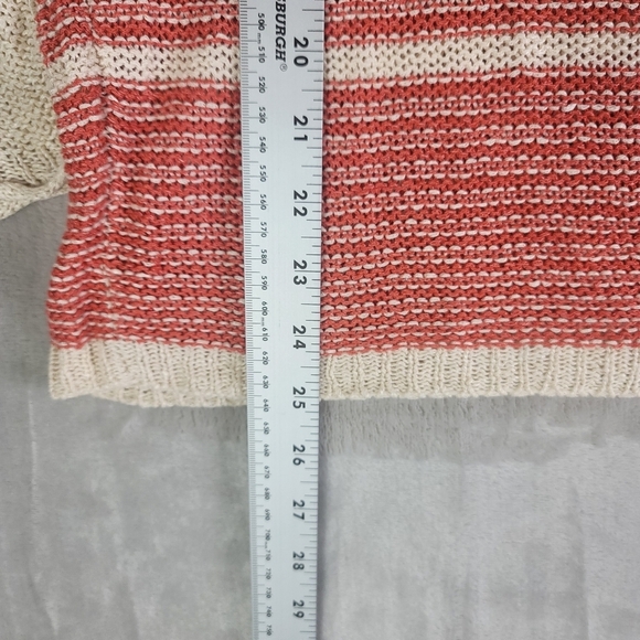 Joie 100% Linen Striped Relaxed Sweater Top - Picture 7 of 8